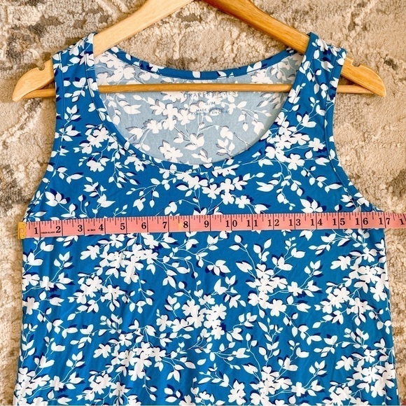 Draper James Sleeveless Ruffle Hem Blue & White dress, size S/M - Picture 9 of 16